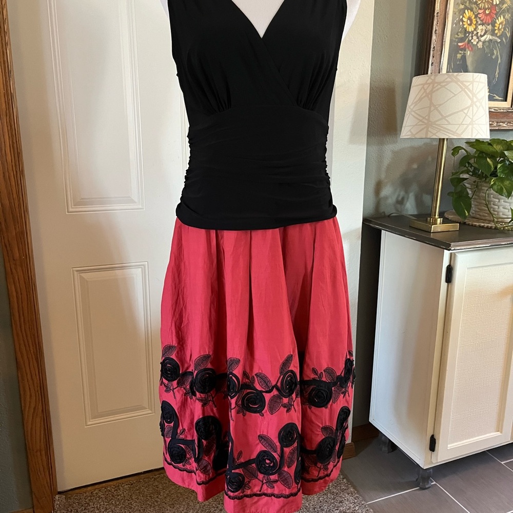 S.L. Fashions Fit and Flare Cocktail Dress